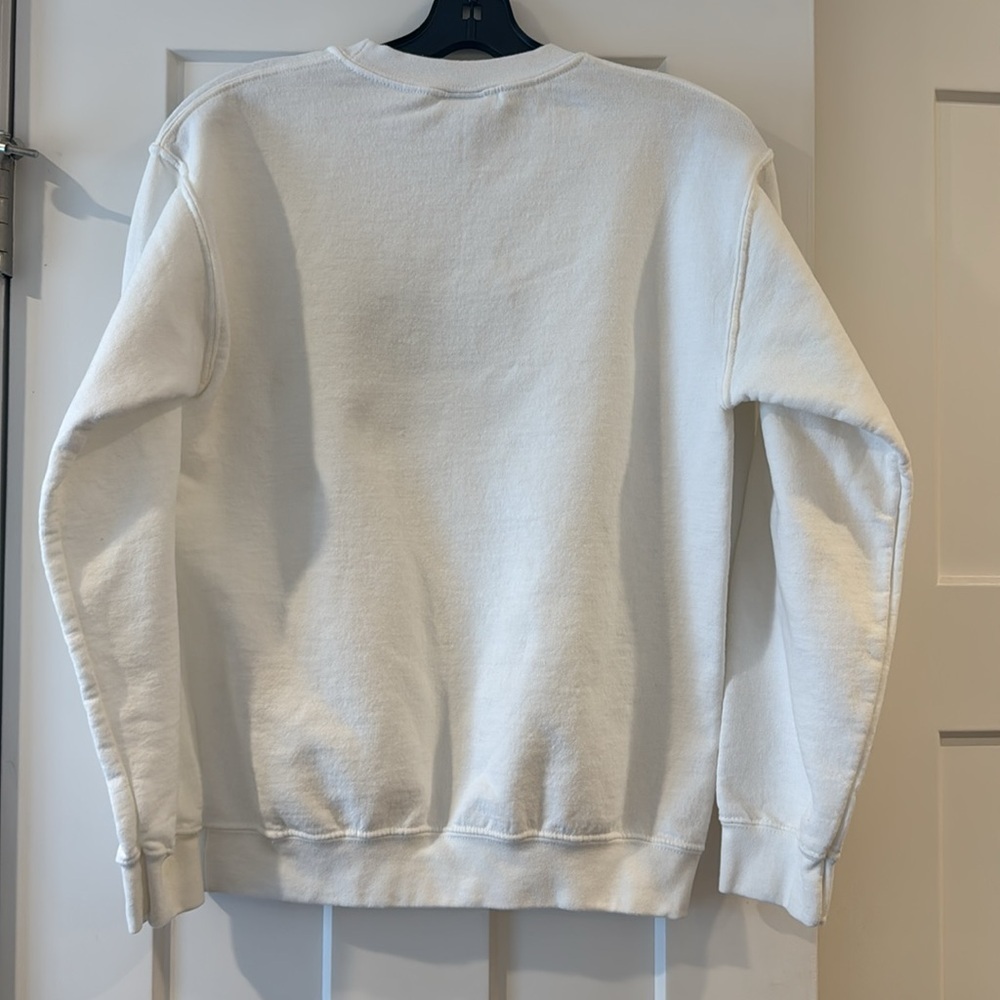 Gildan “Be A Kind Human” White Crewneck Sweatshirt, Size Small - Picture 3 of 3